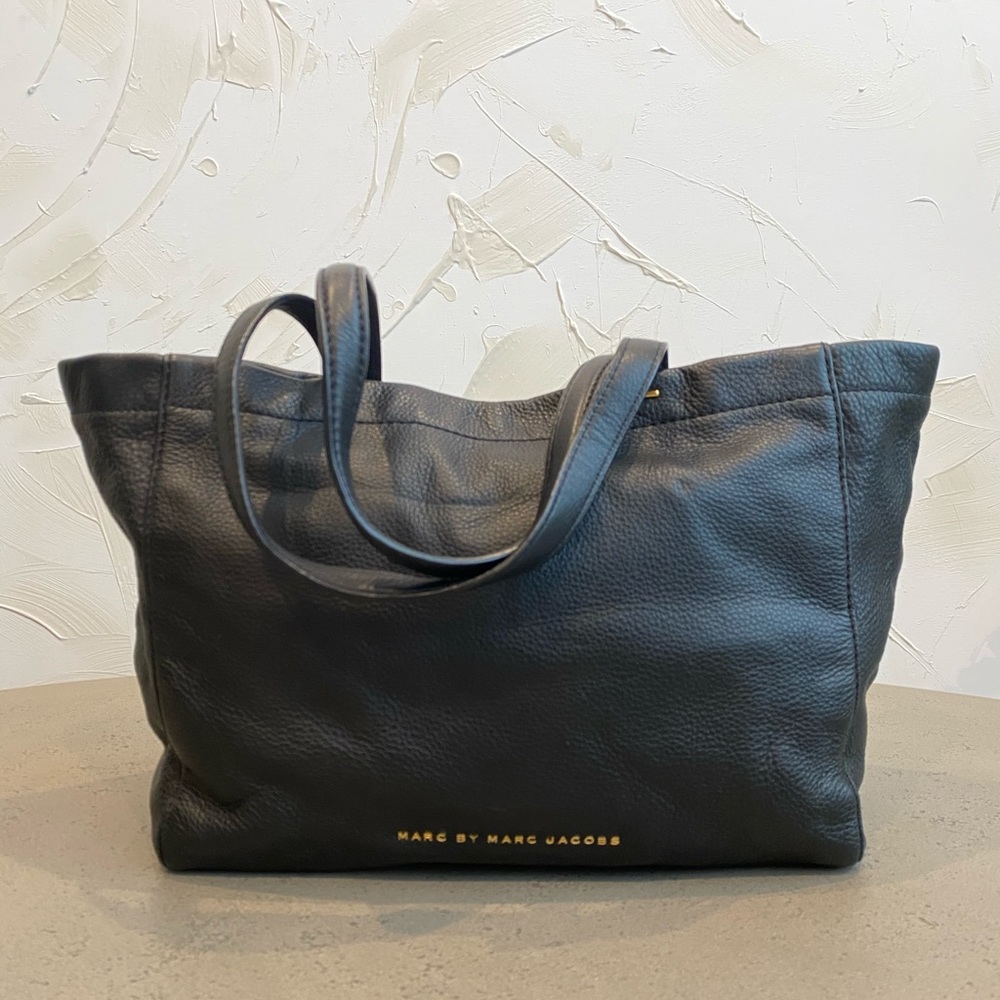 Marc by Marc Jacobs real leather black tote